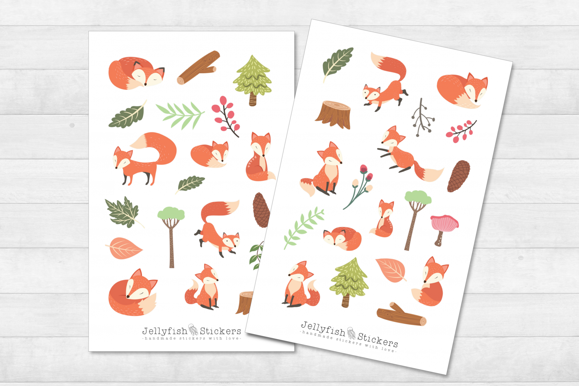 Fox Forest Sticker Set